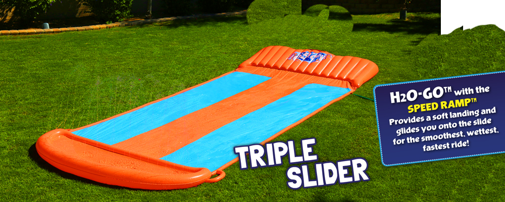 Water Slide Triple Lane H2OGO 
